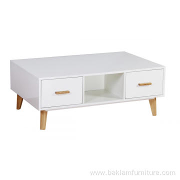 White Coffee Desk For Office or Living Room